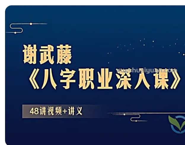 谢武藤-八字职业深入课程视频48集+讲义插图 谢武藤-八字职业深入课程视频48集+讲义插图