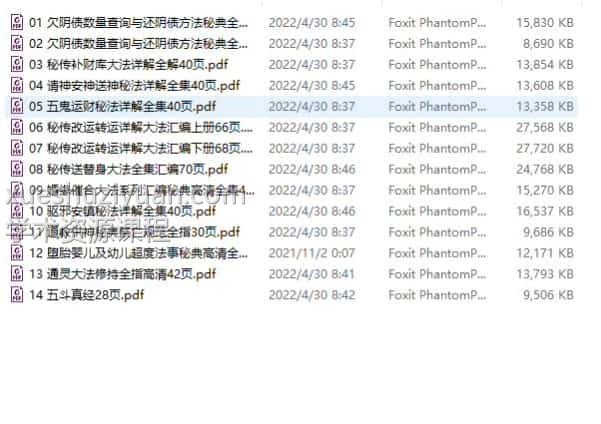 道教秘典,道教法事秘典》14册pdf 包含阴债，补财库，送替身，催婚，超度 百度盘 阿里云盘插图1