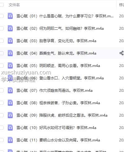 李双林讲解《雪心赋》录音 78集插图
