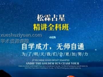 松霖占星全科班29集视频课插图 松霖占星全科班29集视频课插图