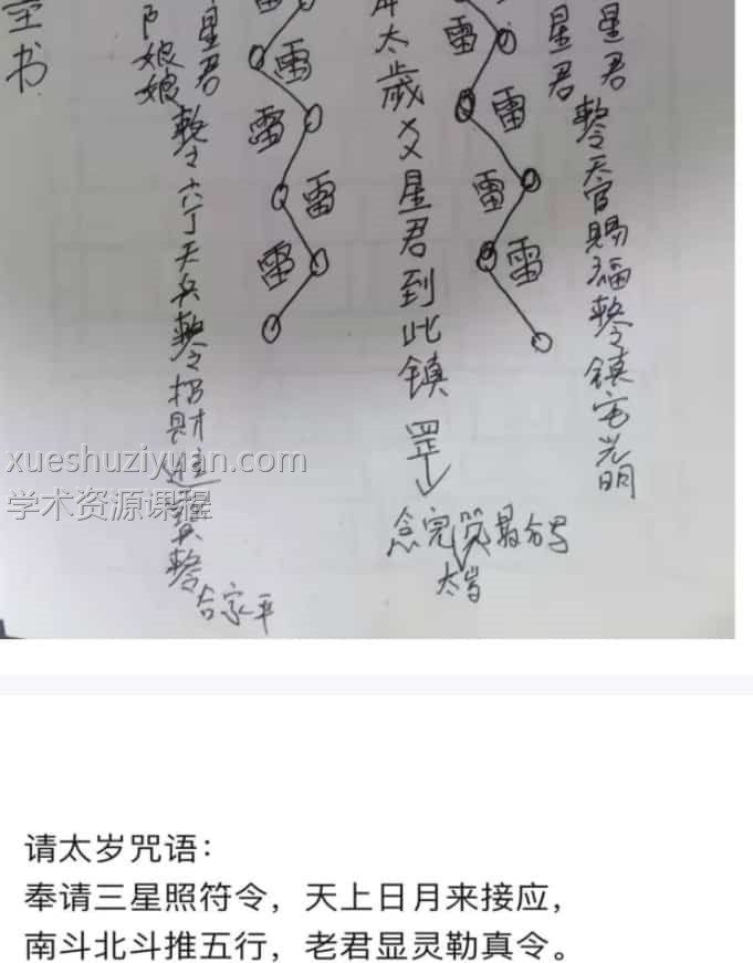 宇安《天医二期》护身，化太岁，法术，符咒文字讲义+视频讲解插图2