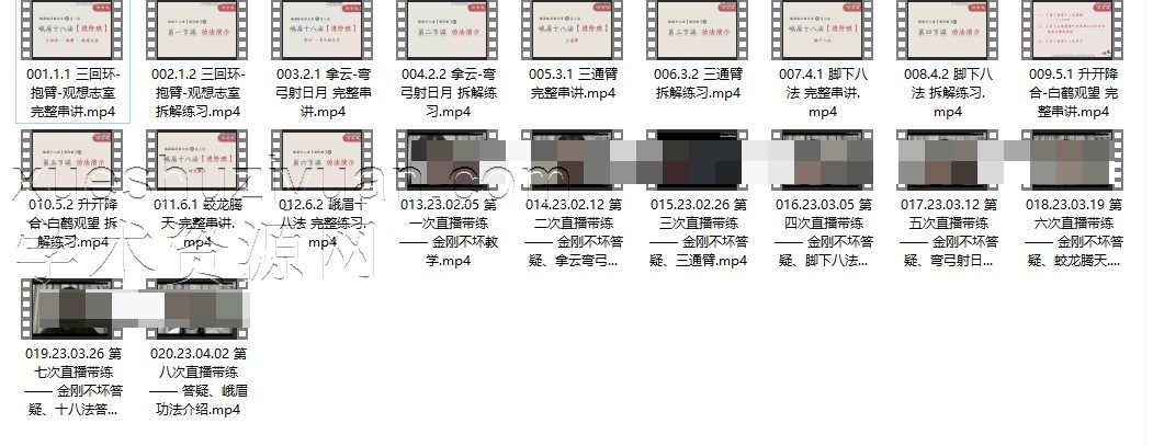 峨眉临济白云宗第十五代传人云镜老师的峨眉十八法20集进阶课插图